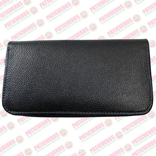 🚨 Producto En Liquidación / Billetera Cuero Bovino Colombiana Cremallera Cierre Mujer Dama Bolsillo Celular