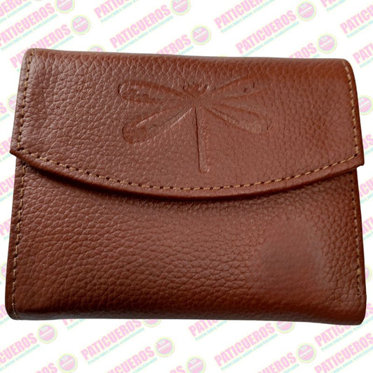 🚨 Producto En Liquidación / Billetera en cuero bovino pequeña – Elegante, práctica y con caja de regalo