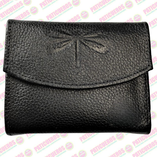 🚨 Producto En Liquidación / Billetera en cuero bovino pequeña – Elegante, práctica y con caja de regalo