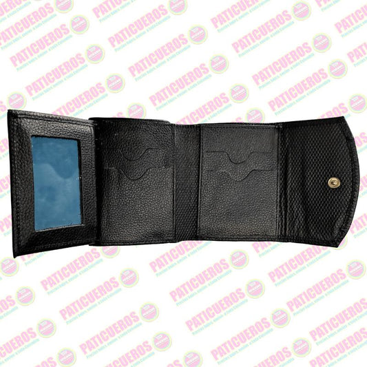 🚨 Producto En Liquidación / Billetera en cuero bovino pequeña – Elegante, práctica y con caja de regalo