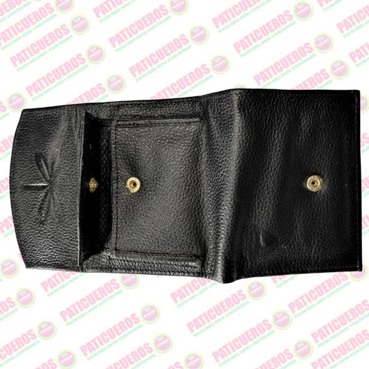 🚨 Producto En Liquidación / Billetera en cuero bovino pequeña – Elegante, práctica y con caja de regalo