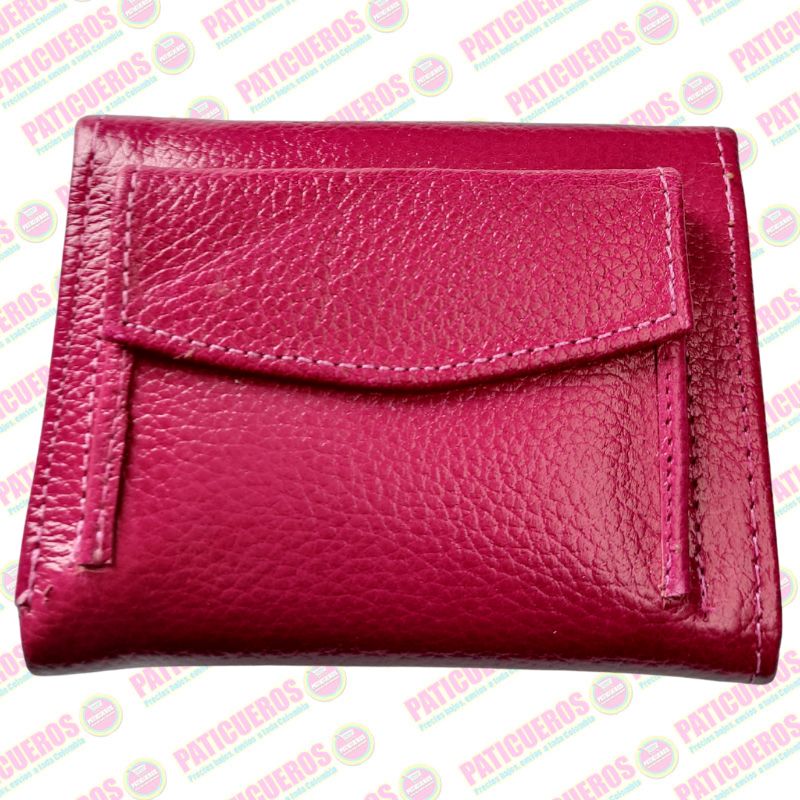 🚨 Producto En Liquidación / Billetera en cuero bovino pequeña – Elegante, práctica y con caja de regalo