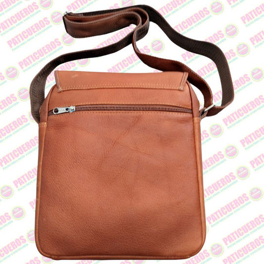 🎁 Envío Gratis / Bolso Carrier Manos Libres Bandolera Morral Cuero Bovino Tamaño Extra Grande Unisex