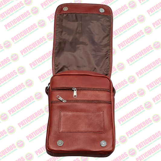 🎁 Envío Gratis / Bolso Grande Carriel Cuero Legitimo100% Maletín Manos Libres