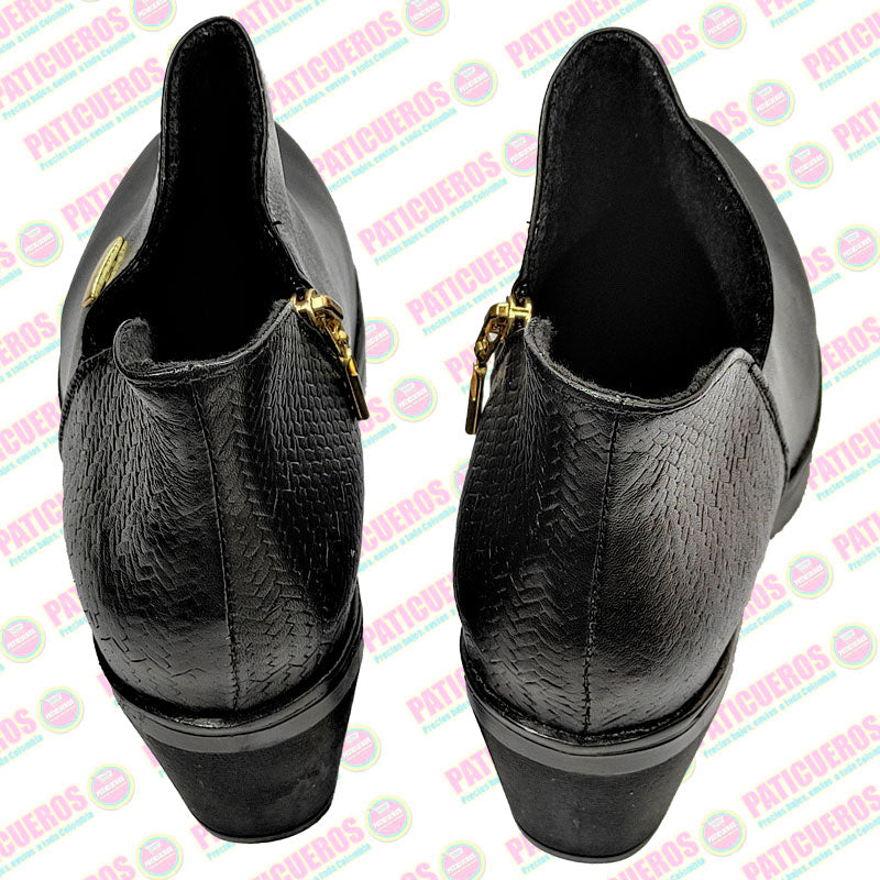🚨 Producto En Liquidación / Botines En Cuero Para Dama Mujer Llegada Veloz A Toda Colombia