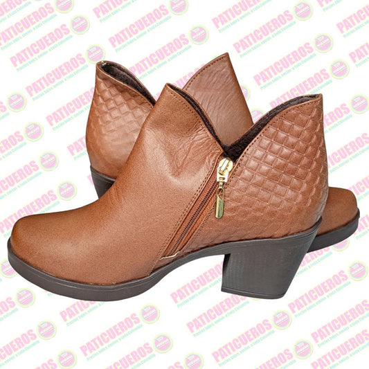 🚨 Producto En Liquidación / Botines En Cuero Para Dama Mujer Llegada Veloz A Toda Colombia