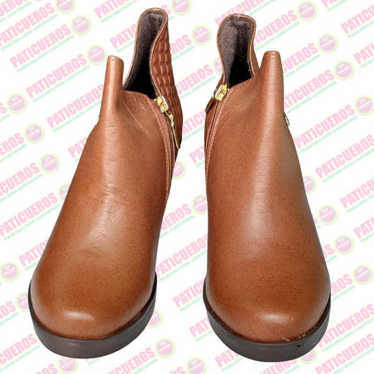 🚨 Producto En Liquidación / Botines En Cuero Para Dama Mujer Llegada Veloz A Toda Colombia