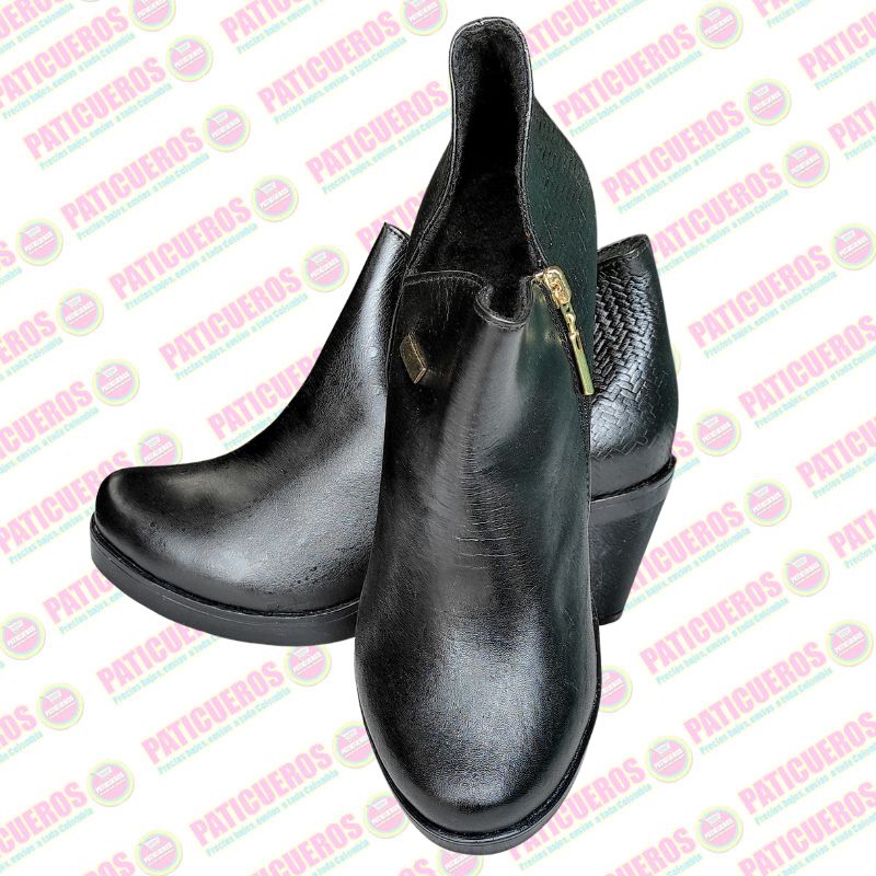 🚨 Producto En Liquidación / Botines En Cuero Para Dama Mujer Llegada Veloz A Toda Colombia