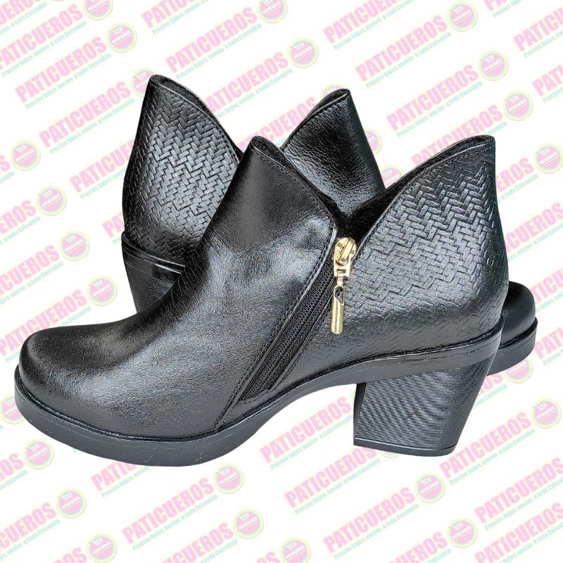 🚨 Producto En Liquidación / Botines En Cuero Para Dama Mujer Llegada Veloz A Toda Colombia