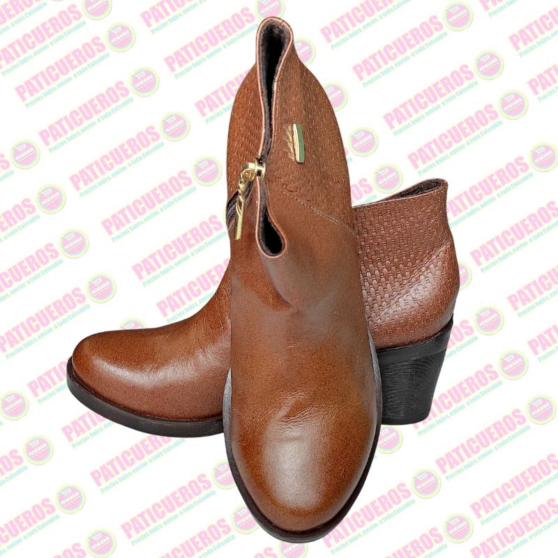 🚨 Producto En Liquidación / Botines Botas Zapatos En Cuero Para Mujer Envío Rápido A Toda Colombia