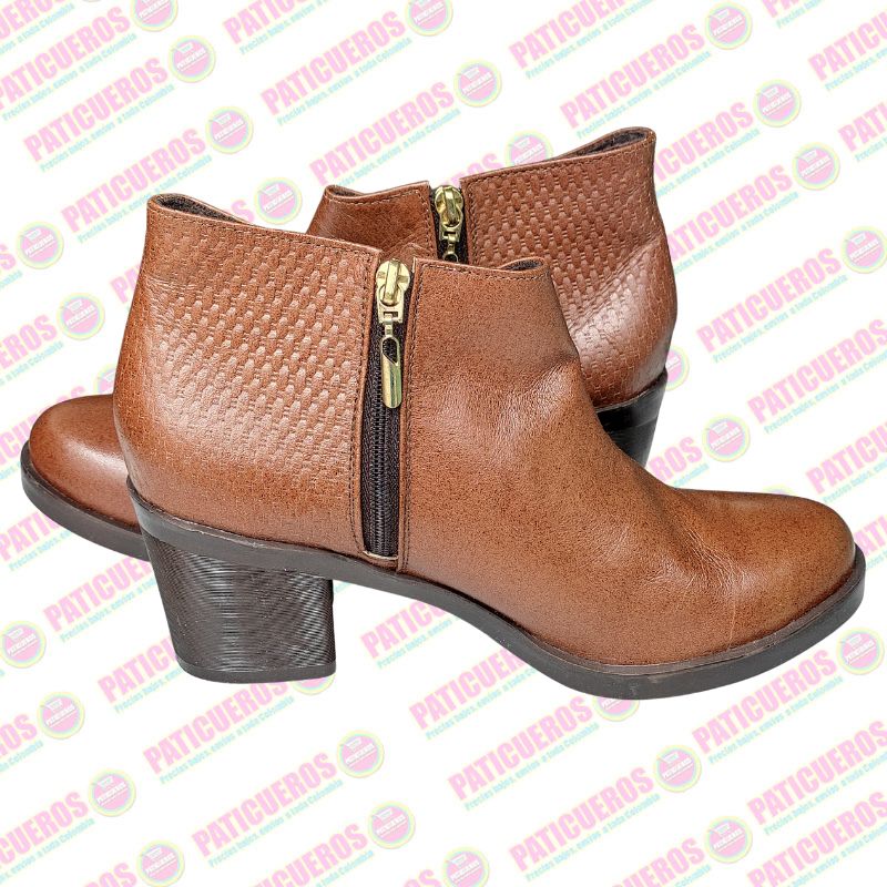 🚨 Producto En Liquidación / Botines Botas Zapatos En Cuero Para Mujer Envío Rápido A Toda Colombia