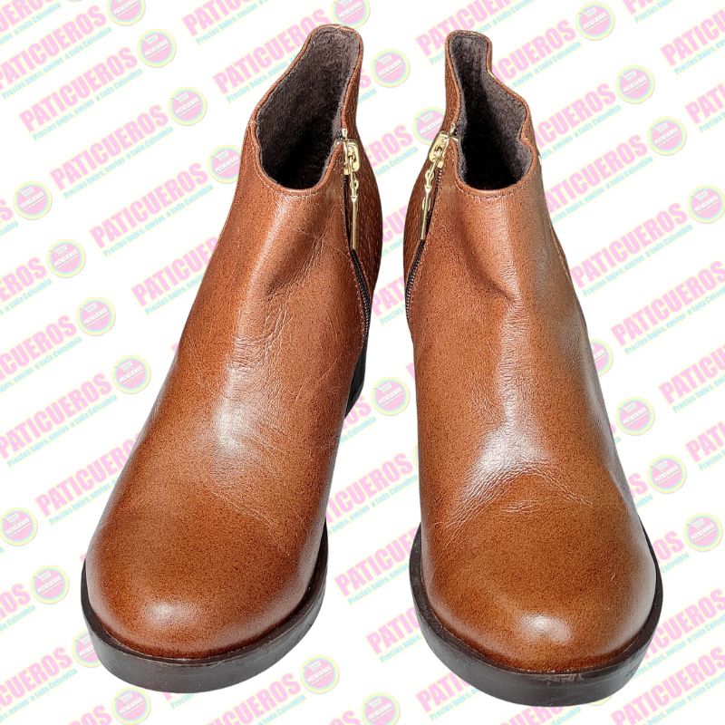 🚨 Producto En Liquidación / Botines Botas Zapatos En Cuero Para Mujer Envío Rápido A Toda Colombia