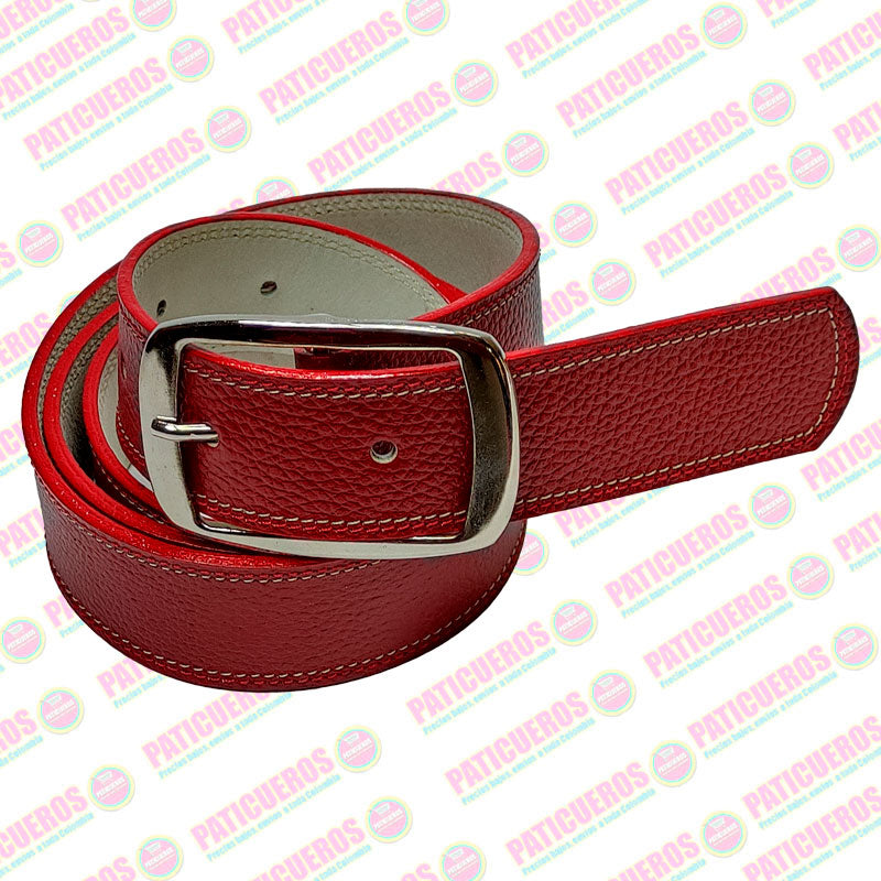 🚨 Producto En Liquidación / Cinturón En Cuero Para Mujer 3,5 Centímetros De Ancho Correa Para Dama Envío Rápido