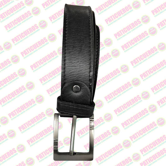 Cinturón Con Bolsillo Secreto De Cremallera Para Billetes En Cuero Unisex