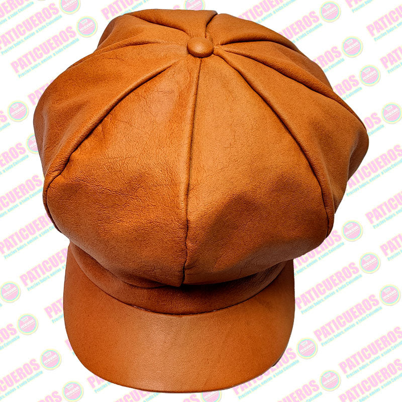 Gorra Boina Francesa En Cuero Genuino Para Mujer Dama Producto 100% Colombiano