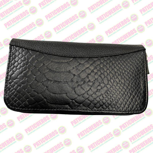 🚨 Producto En Liquidación / Billetera Cuero Bovino Colombiana Cremallera Cierre Mujer Dama Bolsillo Celular