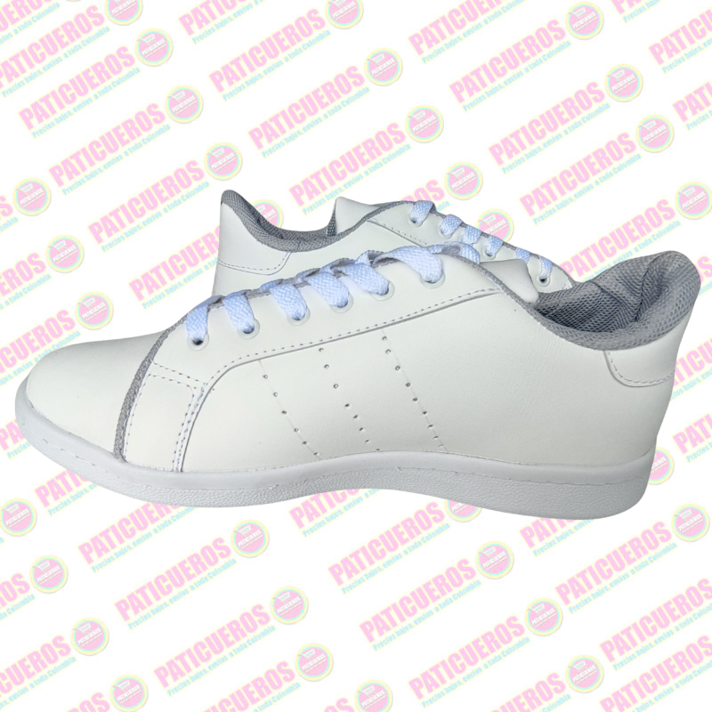 🚨 Producto En Liquidación / Tenis Zapatillas Colegial Cuero Blanco Envío 2 Días Toda Colombia Unisex