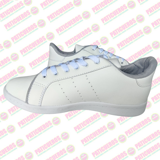 🚨 Producto En Liquidación / Tenis Zapatillas Colegial Cuero Blanco Envío 2 Días Toda Colombia Unisex
