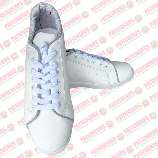 🚨 Producto En Liquidación / Tenis Zapatillas Colegial Cuero Blanco Envío 2 Días Toda Colombia Unisex