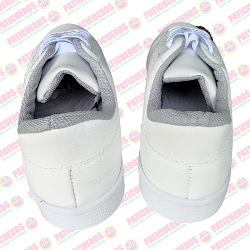 🚨 Producto En Liquidación / Tenis Zapatillas Colegial Cuero Blanco Envío 2 Días Toda Colombia Unisex