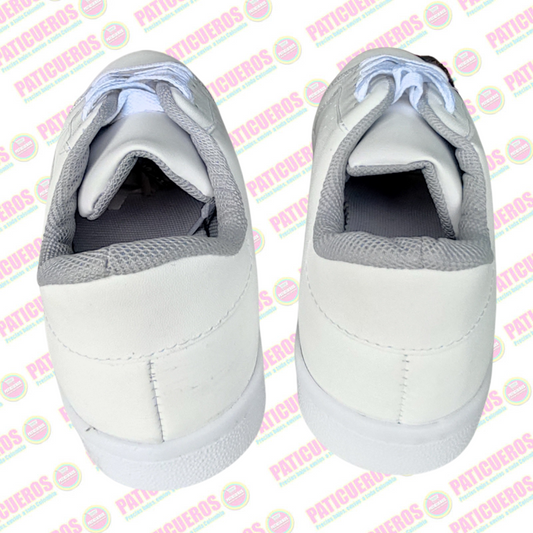 🚨 Producto En Liquidación / Tenis Zapatillas Colegial Cuero Blanco Envío 2 Días Toda Colombia Unisex