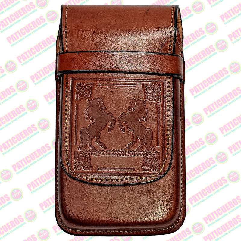 🚨 Producto En Liquidación / Estuche Cualquier Celular En Cuero Para Poner En El Cinturón