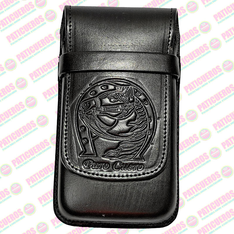 🚨 Producto En Liquidación / Estuche Cualquier Celular En Cuero Para Poner En El Cinturón