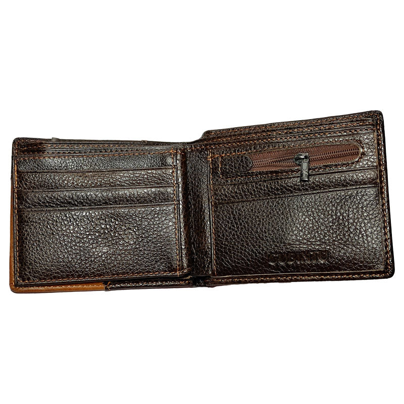 🚨 Producto En Liquidación / Billetera En Cuero Gubintu Importada 16 Bolsillos Hombre