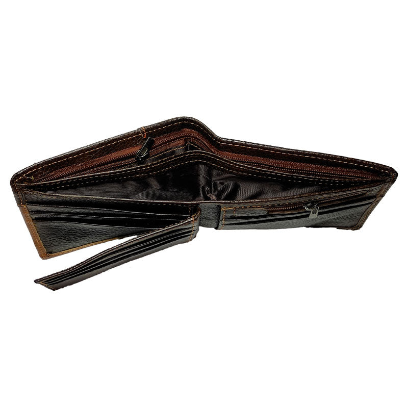 🚨 Producto En Liquidación / Billetera En Cuero Gubintu Importada 16 Bolsillos Hombre