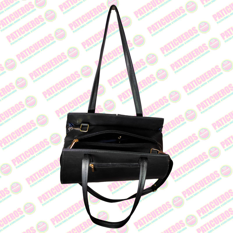 🚨 Producto En Liquidación / Bolso Diseño Liso De Material Sintético Con Asas Para Mujer Hecho En Colombia