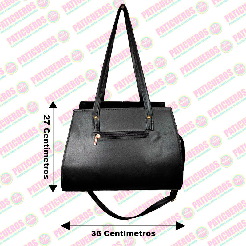 🚨 Producto En Liquidación / Bolso Diseño Liso De Material Sintético Con Asas Para Mujer Hecho En Colombia