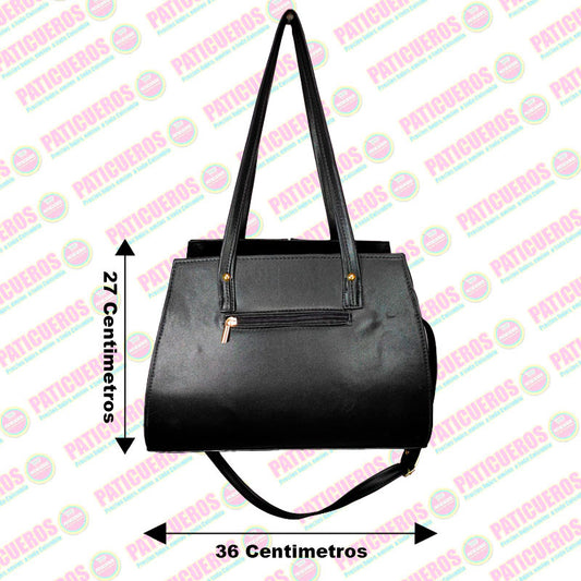 🚨 Producto En Liquidación / Bolso Diseño Liso De Material Sintético Con Asas Para Mujer Hecho En Colombia