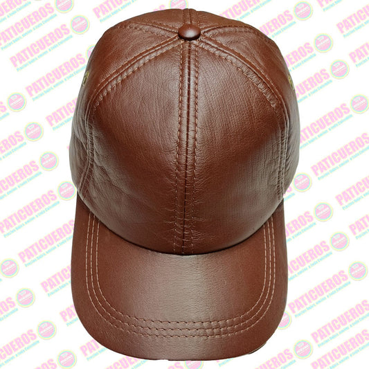 🎁 Envío Gratis / Gorra En Cuero Genuino 100% Cachucha Ajustable Unisex