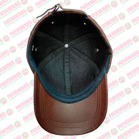 🎁 Envío Gratis / Gorra En Cuero Genuino 100% Cachucha Ajustable Unisex
