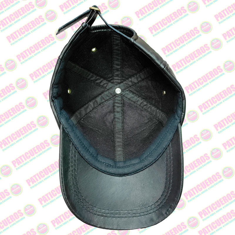 🎁 Envío Gratis / Gorra En Cuero Genuino 100% Cachucha Ajustable Unisex