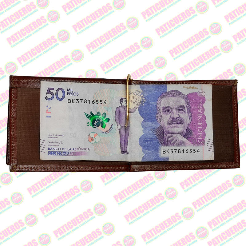 Porta Billetes Tarjetero En Cuero Mejor Precio