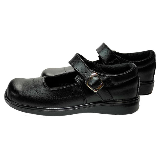 🚨 Producto En Liquidación / Zapatos En Cuero Negro Estilo Mafalda Para Mujer