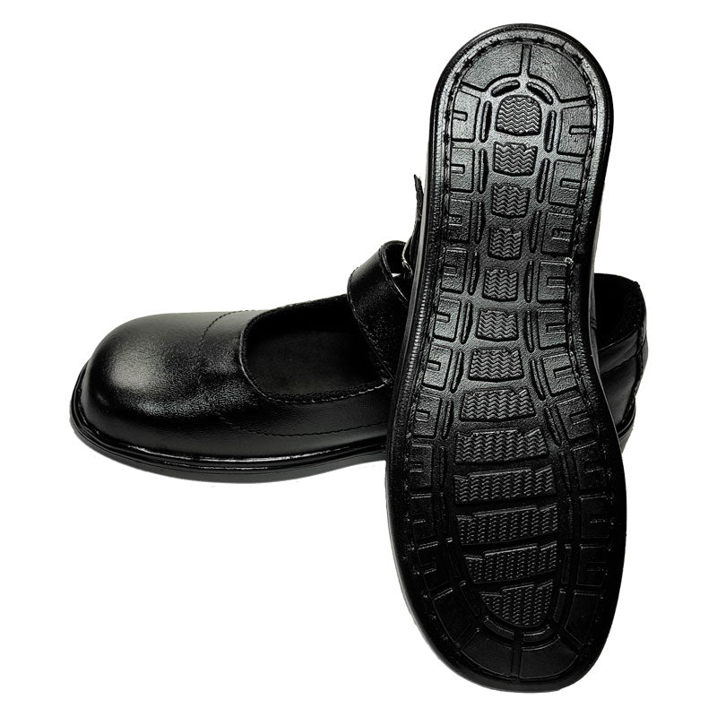 🚨 Producto En Liquidación / Zapatos En Cuero Negro Estilo Mafalda Para Mujer